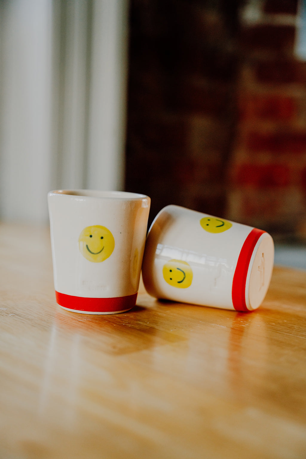 8OZ SMILEY COFFEE TUMBLER SET