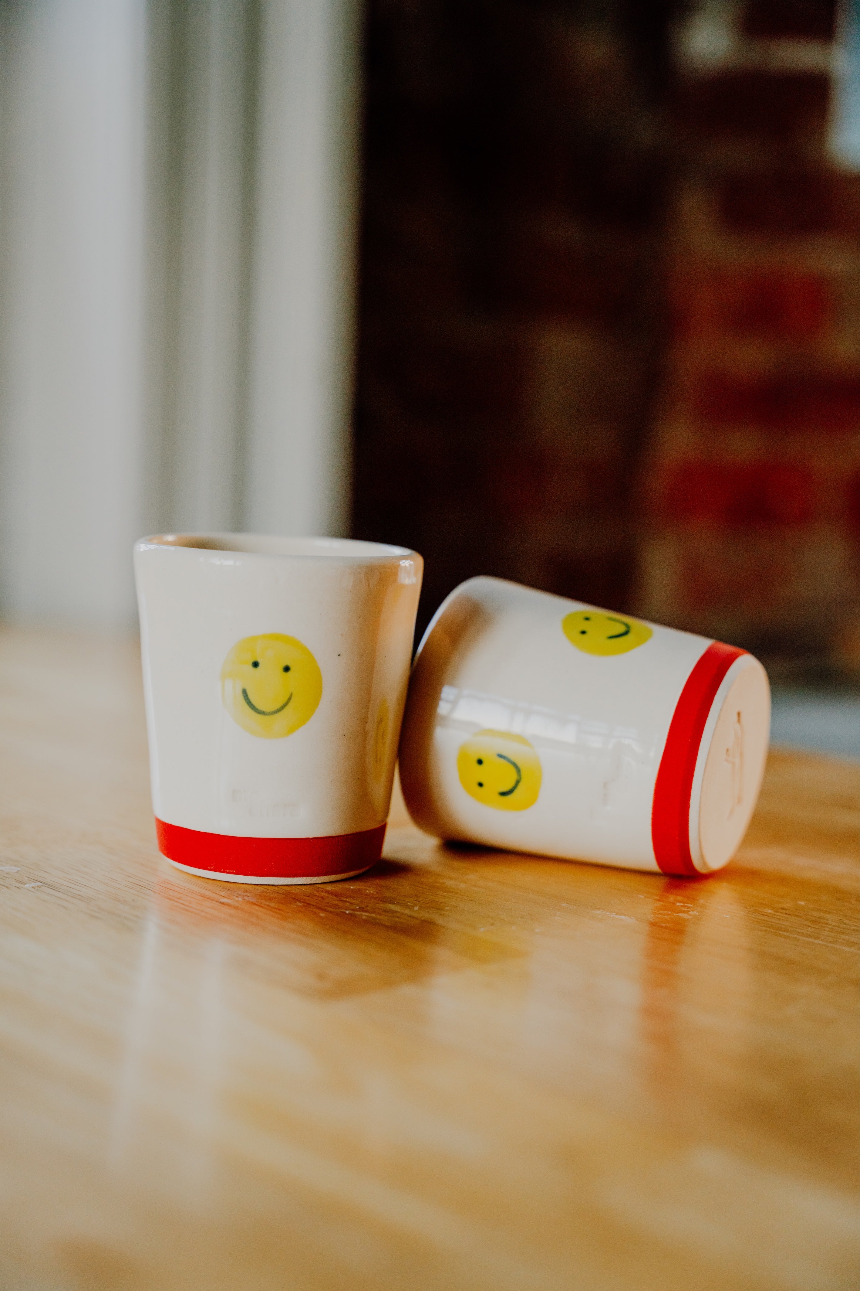 8OZ SMILEY COFFEE TUMBLER SET