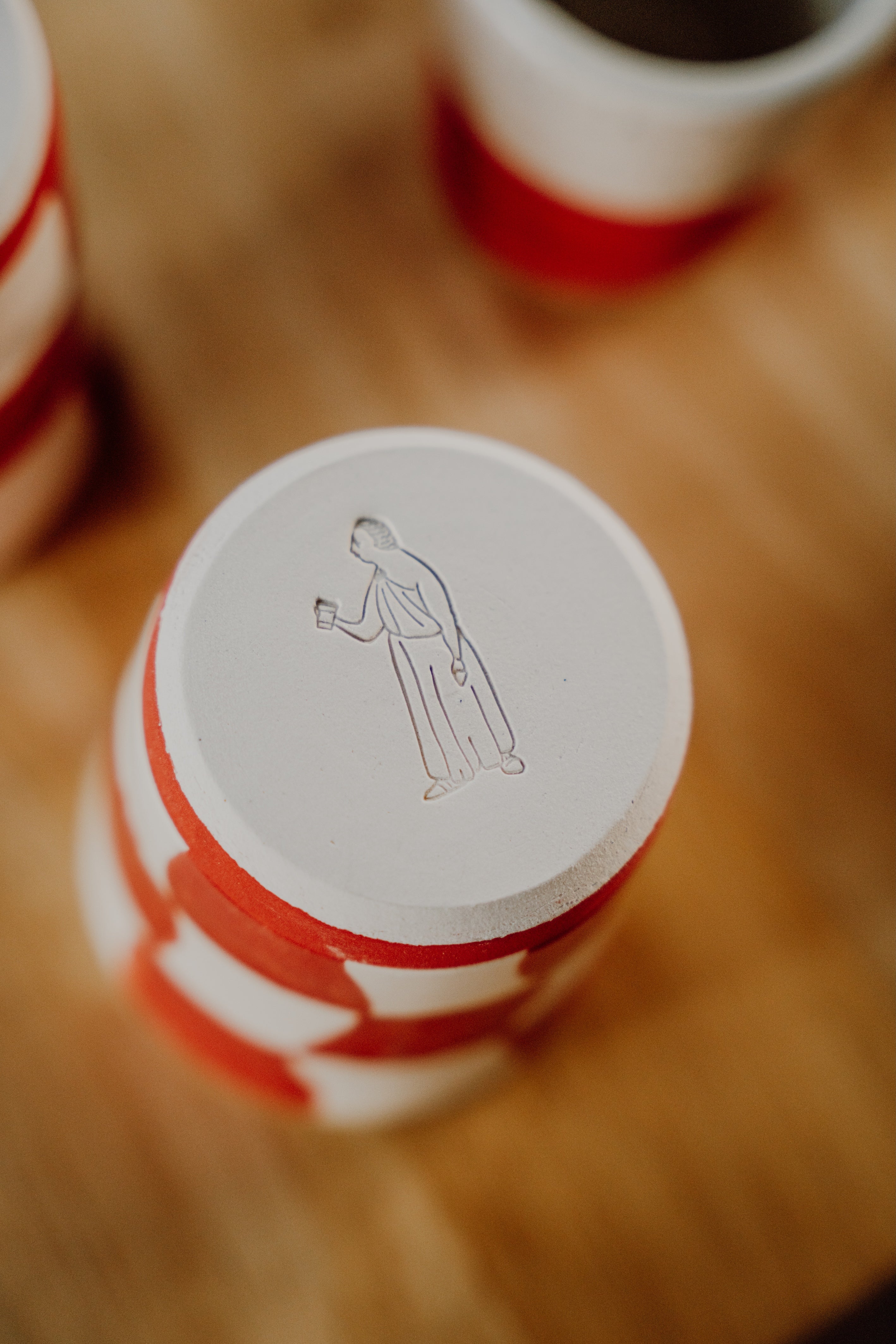 6OZ CHECKERS COFFEE TUMBLER SET