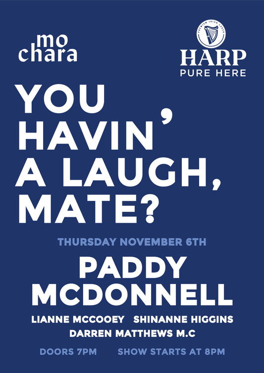 HAHAHARP: PADDY MCDONNELL (THURS 6TH NOV)